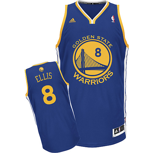 NBA Golden State Warriors 8 Monta Ellis New Revolution 30 Swingman Road Blue Jersey